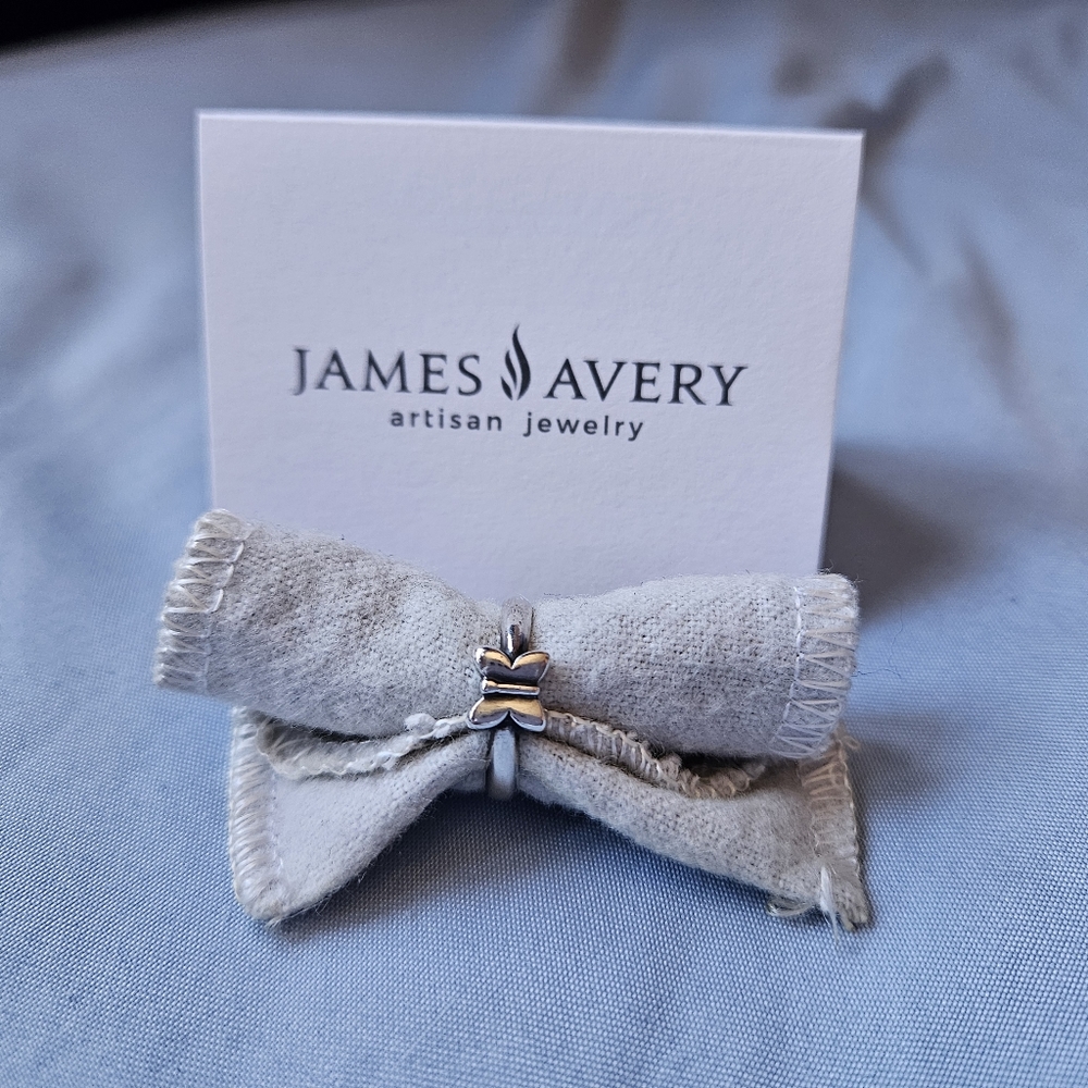 James Avery Retired Petite Butterfly 🦋 Sterling Silver Ring ✨️ Size 4